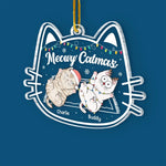 Paws And Reflect On The Joy Of The Holiday Season - Cat Personalized Custom Ornament - Acrylic Custom Shaped - Christmas Gift For Pet Owners, Pet Lovers