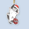 Deck The Halls With Paws And Whiskers - Cat Personalized Custom Ornament - Acrylic Custom Shaped - Christmas Gift For Pet Owners, Pet Lovers