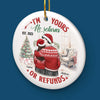 You Make Each Day Seem Like Christmas
 - Couple Personalized Custom Ornament - Ceramic Round Shaped - Christmas Gift For Husband Wife, Anniversary
