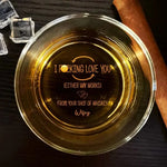 You Give Love A Special Meaning - Couple Personalized Custom Whiskey Glass - Gift For Husband Wife, Anniversary