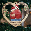 God Blessed The Broken Road, That Led Me Straight To You - Couple Personalized Custom Ornament - Wood Custom Shaped - Christmas Gift For Husband Wife, Anniversary