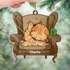 Deck The Paws With Boughs Of Holly - Cat Personalized Custom Ornament - Acrylic Custom Shaped - Christmas Gift For Pet Owners, Pet Lovers