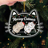 Paws And Reflect On The Joy Of The Holiday Season - Cat Personalized Custom Ornament - Acrylic Custom Shaped - Christmas Gift For Pet Owners, Pet Lovers
