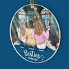 Friends Are The Family We Choose For Ourselves - Bestie Personalized Custom Ornament - Acrylic Custom Shaped - Christmas Gift For Best Friends, BFF, Sisters