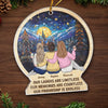 Friends Make Everything Easier - Bestie Personalized Custom Ornament - Acrylic Custom Shaped - Christmas Gift For Best Friends, BFF, Sisters
