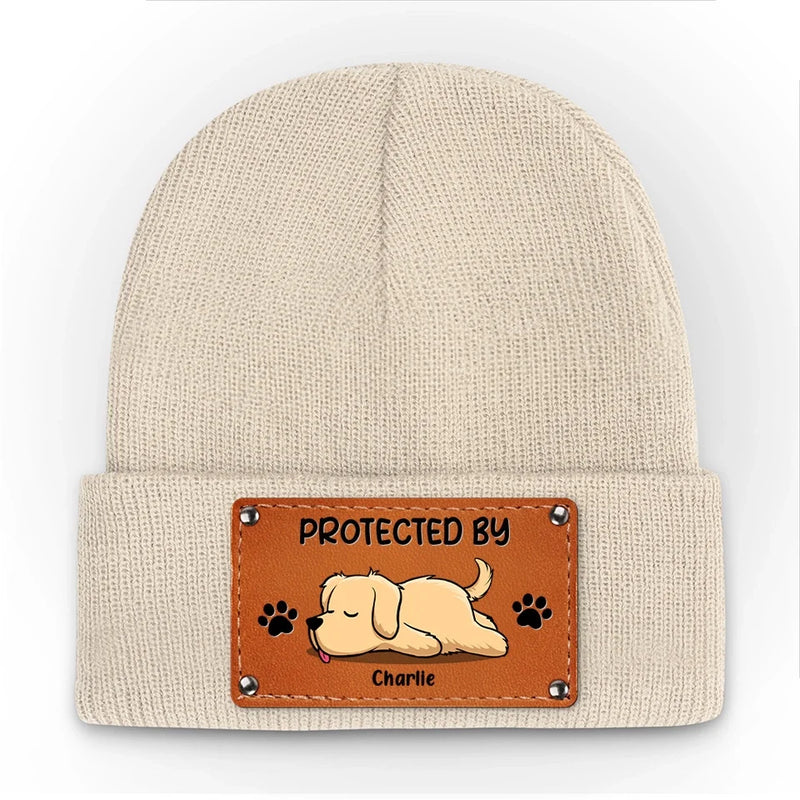A Dog Wags Its Tail With Its Heart - Dog & Cat Personalized Custom Baby Beanie Hat - Gift For Pet Owners, Pet Lovers