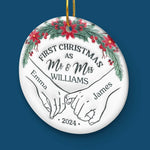 It's Beginning To Look A Lot Like Our First Christmas - Couple Personalized Custom 3D Inflated Effect Printed Ornament - Ceramic Round Shaped - Christmas Gift For Husband Wife, Anniversary, First Christmas