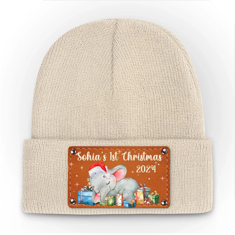 Our Little One Is The Greatest Gift We Could Ever Receive - Family Personalized Custom Baby Beanie Hat - Christmas Gift For Baby Kids, Newborn Baby
