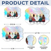 The Family Is The Key Of Christmas - Family Personalized Custom Hologram Ornament - Christmas Gift For Family Members