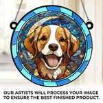 Custom Photo Everyone Is Taught That Angels Have Wings - Memorial Personalized Window Hanging Suncatcher - Sympathy Gift For Pet Owners, Pet Lovers