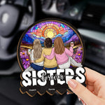 All The Jingle Ladies - Bestie Personalized Custom Car Visor Clip - Christmas Gift For Best Friends, BFF, Sisters