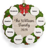 Family Is The Greatest Christmas Gift - Family Personalized Custom Ornament - Wood Custom Shaped - Christmas Gift For Family Members