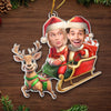 Custom Photo Planning To Sing A Sleighing Song Tonight - Couple Personalized Custom Ornament - Acrylic Custom Shaped - Christmas Gift For Husband Wife, Anniversary