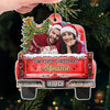 Custom Photo First Christmas, Endless Love - Couple Personalized Custom Ornament - Acrylic Custom Shaped - Christmas Gift For Husband Wife, Anniversary, First Christmas