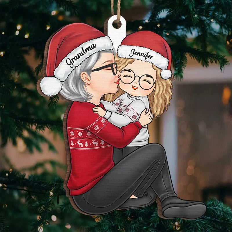For It Is In Giving That We Receive - Family Personalized Custom Ornament - Wood Custom Shaped - Christmas Gift For Grandma