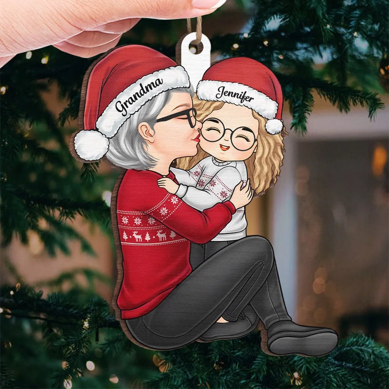 For It Is In Giving That We Receive - Family Personalized Custom Ornament - Wood Custom Shaped - Christmas Gift For Grandma