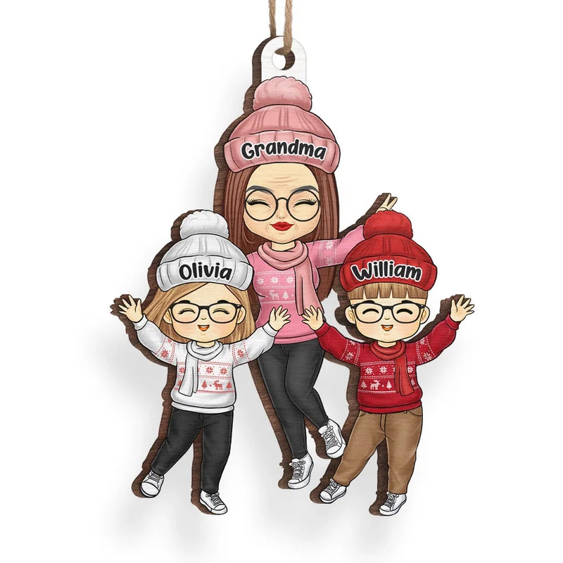 Christmas Magic Is Found In Family Togetherness - Family Personalized Custom Ornament - Wood Custom Shaped - Christmas Gift For Grandma, Grandpa