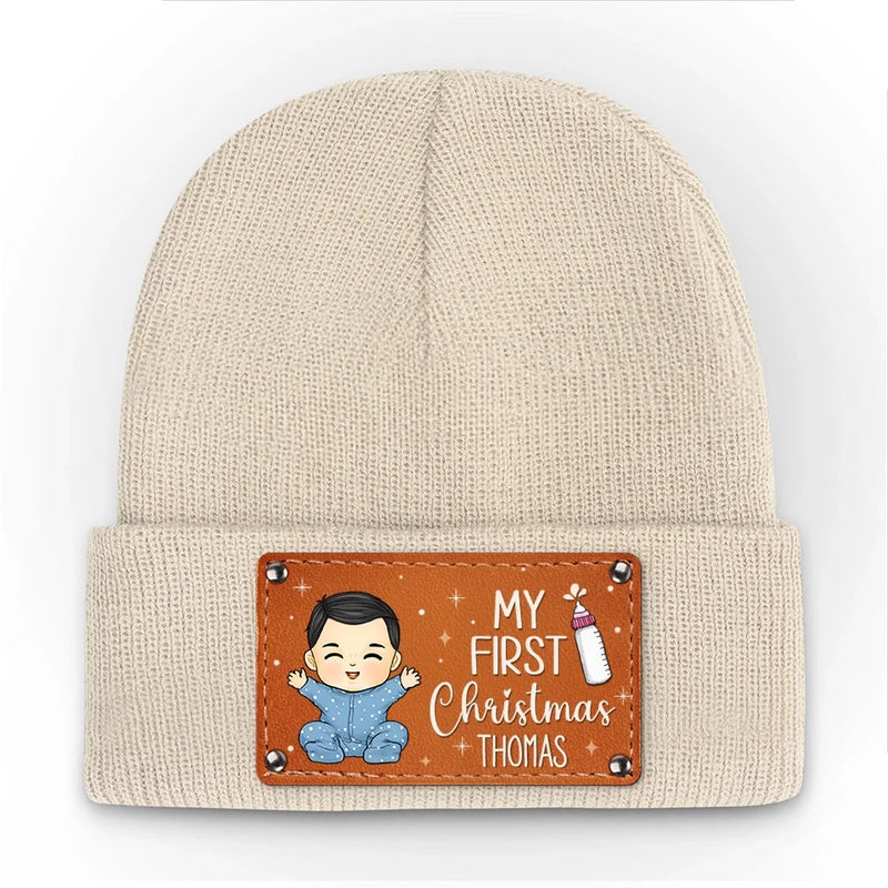 Sorry Santa I Drank The Milk - Family Personalized Custom Baby Beanie Hat - Christmas Gift For Baby Kids, Newborn Baby, First Christmas