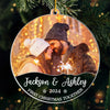 Custom Photo My Love For You Is Evergreen - Couple Personalized Custom Ornament - Acrylic Custom Shaped - Christmas Gift For Husband Wife, Anniversary, First Christmas