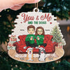 We Need A Cold Nose And A Warm Heart This Christmas - Couple Personalized Custom Ornament - Wood Custom Shaped - Christmas Gift For Husband Wife, Anniversary, Pet Owners, Pet Lovers