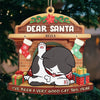 Santa Paws Is The Best Clause - Cat Personalized Custom Ornament - Wood Custom Shaped - Christmas Gift For Pet Owners, Pet Lovers