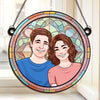 I Only Have Ice For You - Couple Personalized Window Hanging Suncatcher Ornament - Christmas Gift For Husband Wife, Anniversary