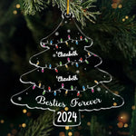 Custom Name Christmas Gifts for Besties - Personalized Ornament