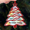 Family Brings Warmth To Christmas - Family Personalized Custom Hologram Ornament - Christmas Gift For Family Members