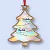 Family Is The Heart Of Christmas - Family Personalized Custom Hologram Ornament - Christmas Gift For Family Members