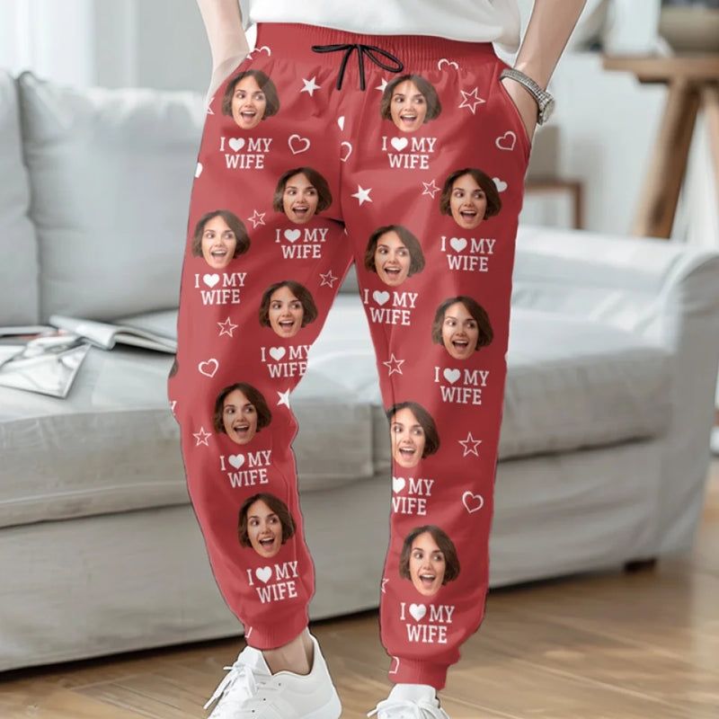 Custom Photo Love Is A Beautiful Partnership - Couple Personalized Custom Unisex Sweatpants - Christmas Gift For Husband Wife, Anniversary