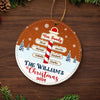 The Love Of Family Makes Every Christmas Merry - Family Personalized Custom Leather Ornament - Christmas Gift For Family Members