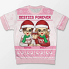 Nothing Could Ever Replace My Best Friend - Bestie Personalized Custom All Over Print Adult Short Sleeve Sweater - Christmas Gift For Best Friends, BFF, Sisters