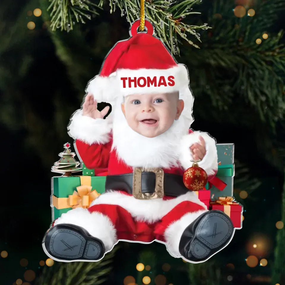 Custom First Christmas Ornament Custom Photo My Little Elf Spreading Christmas  Joy! - Family Personali Personalized Baby Ornament 2025, image size:960x960