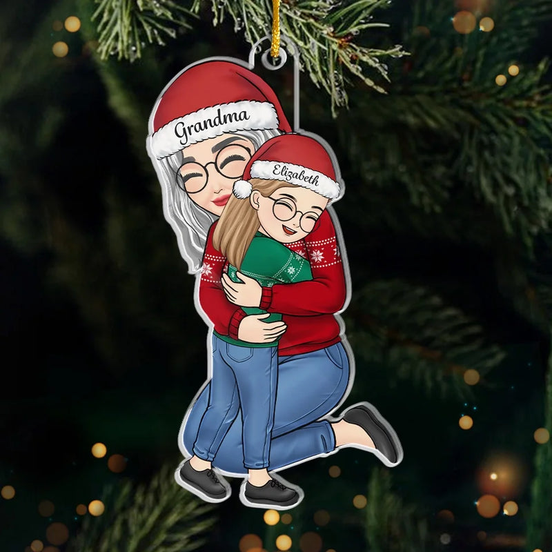 You Are In My Heart Forever, Grandma - Family Personalized Custom Ornament - Acrylic Custom Shaped - Christmas Gift For Grandma