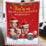 Custom Photo Family Makes Christmas Truly Special - Family Personalized Custom Blanket - Christmas Gift For Family Members