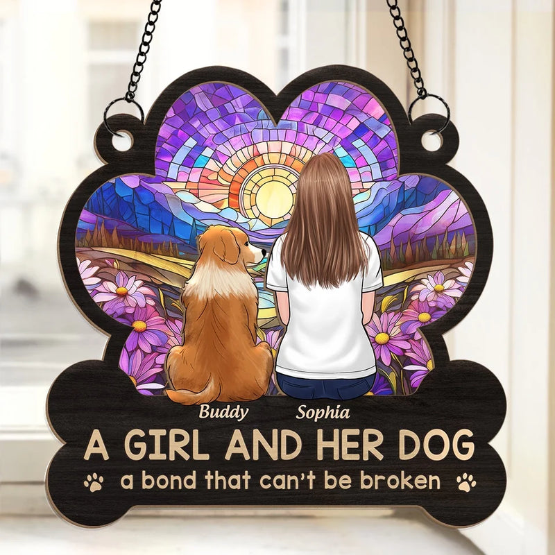 Your Wagging Tail Is Missed Every Day - Memorial Personalized Window Hanging Suncatcher Ornament - Sympathy Gift For Pet Owners, Pet Lovers