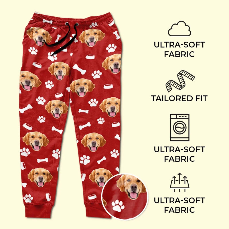 Custom Photo Fur And Joy All Season Long - Dog & Cat Personalized Custom Unisex Sweatpants - Christmas Gift For Pet Owners, Pet Lovers