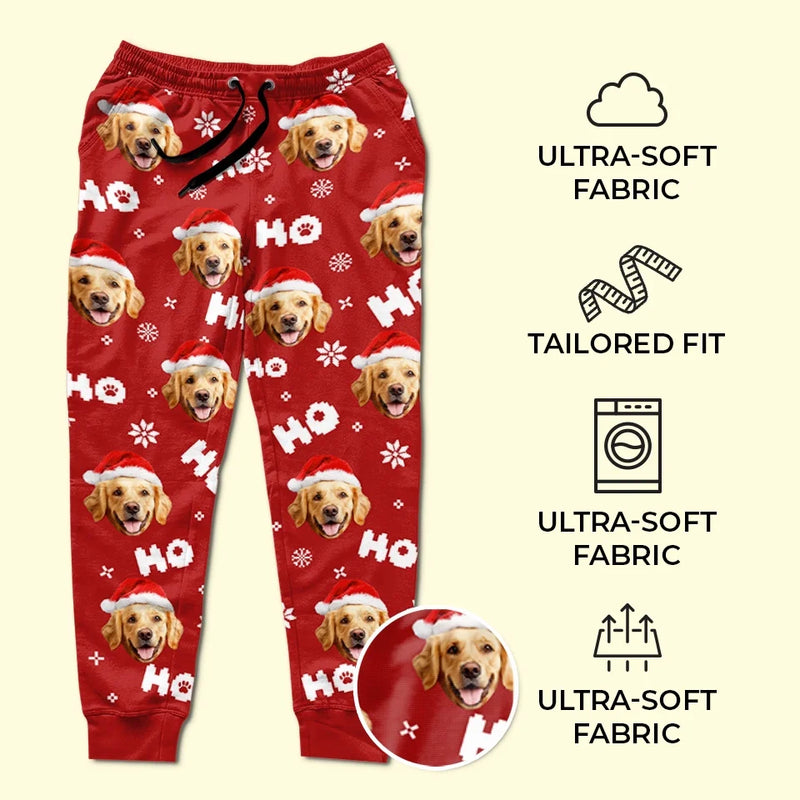Custom Photo Furry Friends Make Christmas Bright - Dog & Cat Personalized Custom Unisex Sweatpants - Christmas Gift For Pet Owners, Pet Lovers