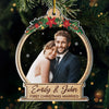 Custom Photo Our First Christmas Is A Dream Come True - Couple Personalized Custom Ornament - Acrylic Custom Shaped - Christmas Gift For Husband Wife, Anniversary, First Christmas