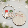 Our Friendship Is A Beautiful Story That Keeps Growing - Bestie Personalized Custom Shaped 2 Layered Wood Christmas Ornament - Christmas Gift For Best Friends, BFF, Sisters