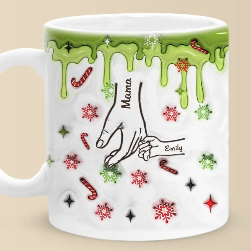 Who Needs Santa When I've Got Grandma - Family Personalized Custom 3D Inflated Effect Printed Mug - Christmas Gift For Gift For Mom, Grandma