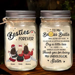 You Are A Blessing To My Life - Bestie Personalized Custom Mason Jar Light - Christmas Gift For Best Friends, BFF, Sisters