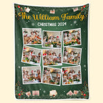 Custom Photo Family Is The Greatest Christmas Gift - Family Personalized Custom Blanket - Christmas Gift For Family Members