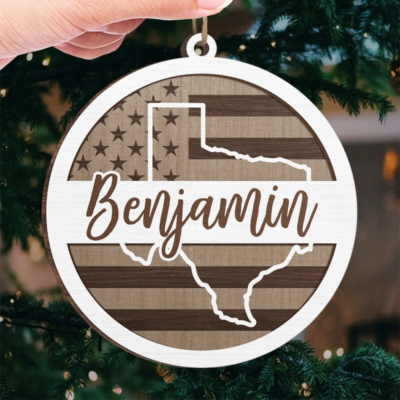 No Distance Can Break The Ties Of Family - Family Personalized Custom Ornament - Wood Custom Shaped - Christmas Gift For Family Members