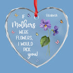 Grandmother Opens Up A New World Of Change - Family Personalized Custom Heart Glass Ornament - Christmas Gift For Mom, Grandma