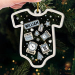 First Christmas Snuggles, First Christmas Giggles! - Family Personalized Custom Ornament - Acrylic Custom Shaped - Christmas Gift For Baby Kids, Newborn Baby