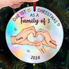 The Most Important Thing In The World Is Family And Love - Family Personalized Custom Hologram Ornament - Christmas Gift For Family Members