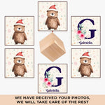 Love Grows Best In A Family - Family Personalized Custom Wooden Cube Ornament - Christmas Gift For Baby Kids, Newborn Baby, First Christmas