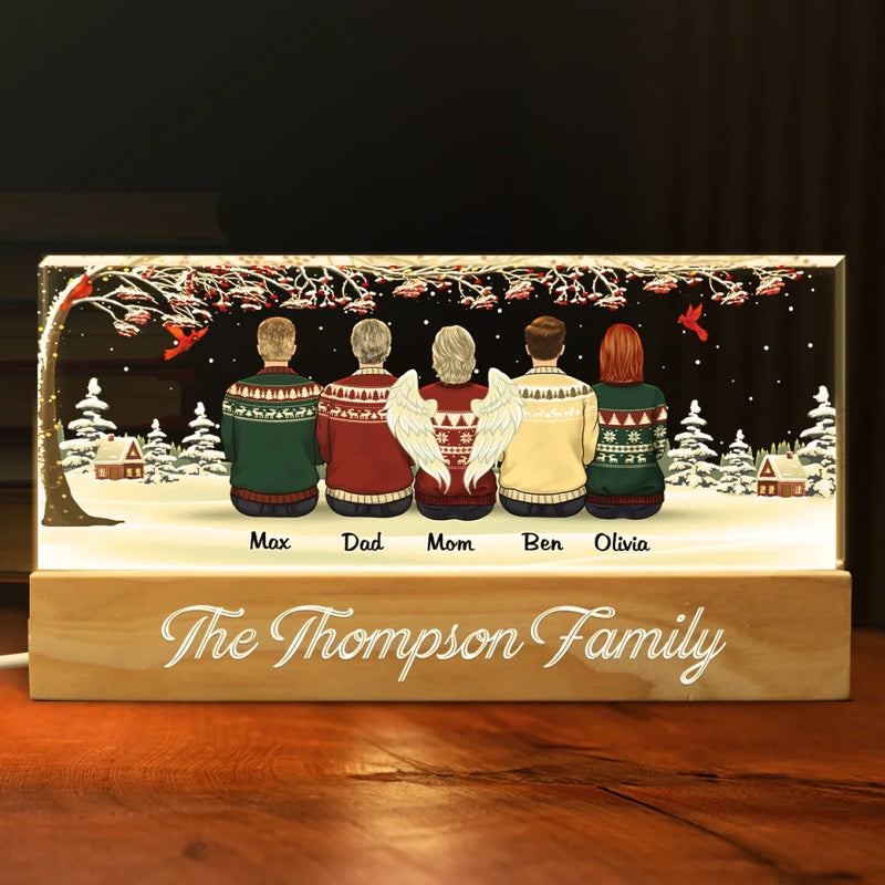 Home Is Where The Christmas Cookies And Presents Are - Family Personalized Custom Acrylic Letters 3D LED Night Light - Christmas Gift For Family Members