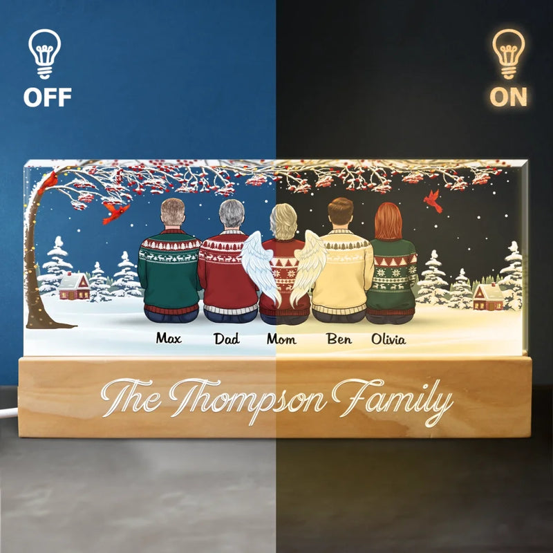 Home Is Where The Christmas Cookies And Presents Are - Family Personalized Custom Acrylic Letters 3D LED Night Light - Christmas Gift For Family Members